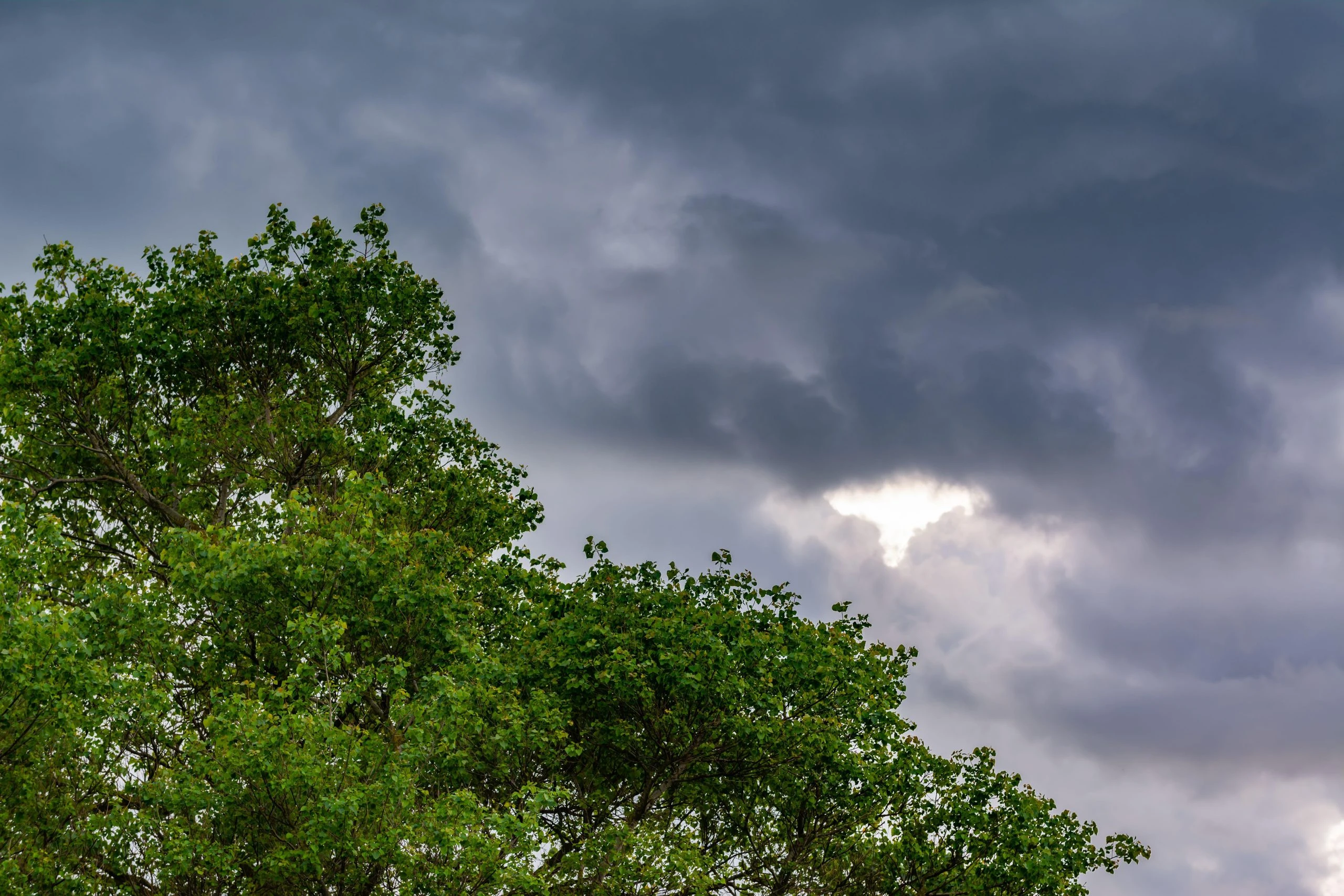 Dark stormy sky in the UK