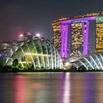 marina bay sands singapore night