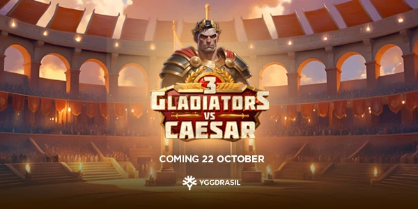 3 Gladiators VS Caesar by Yggdrasil Gaming