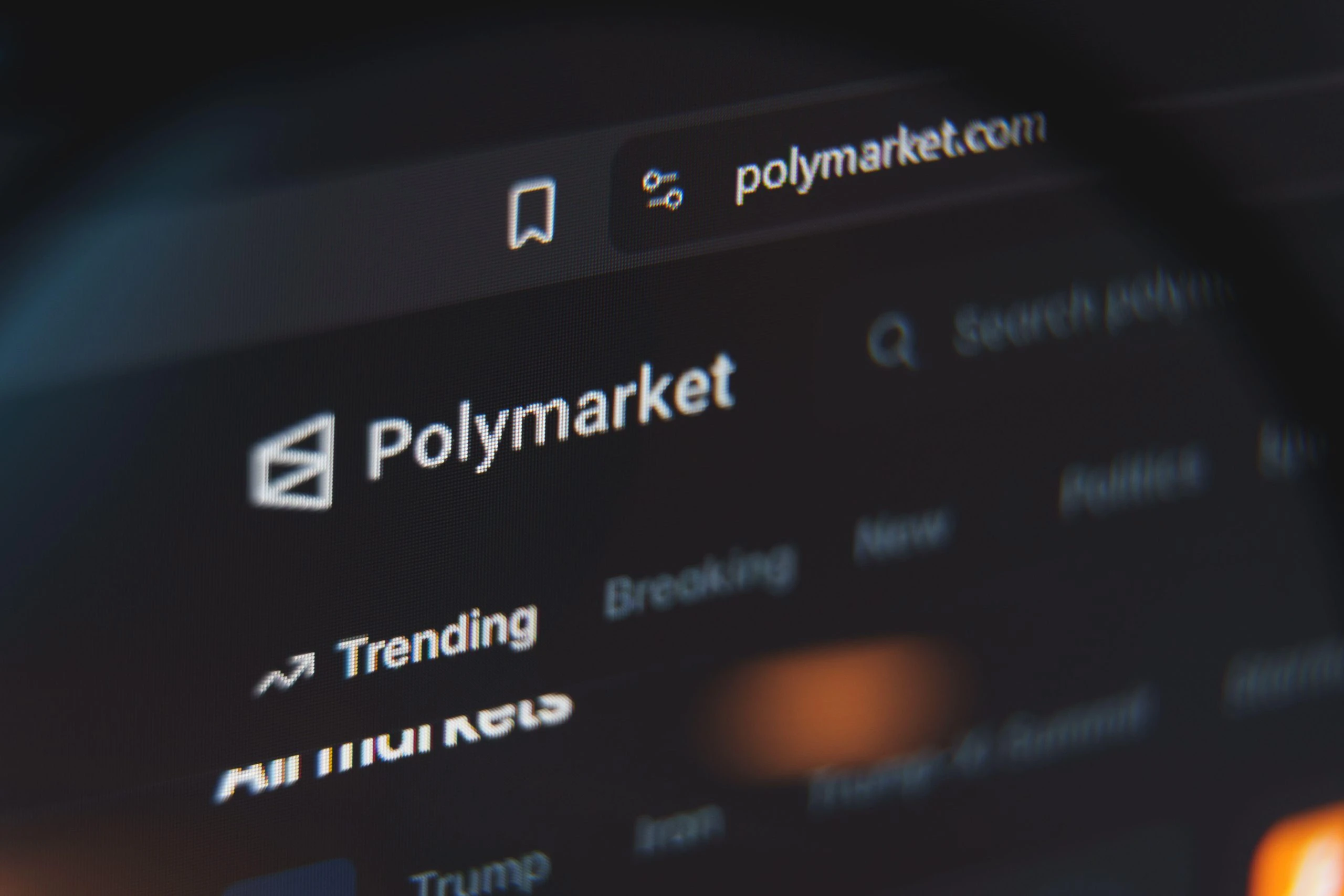 Polymarket's prediction market interface