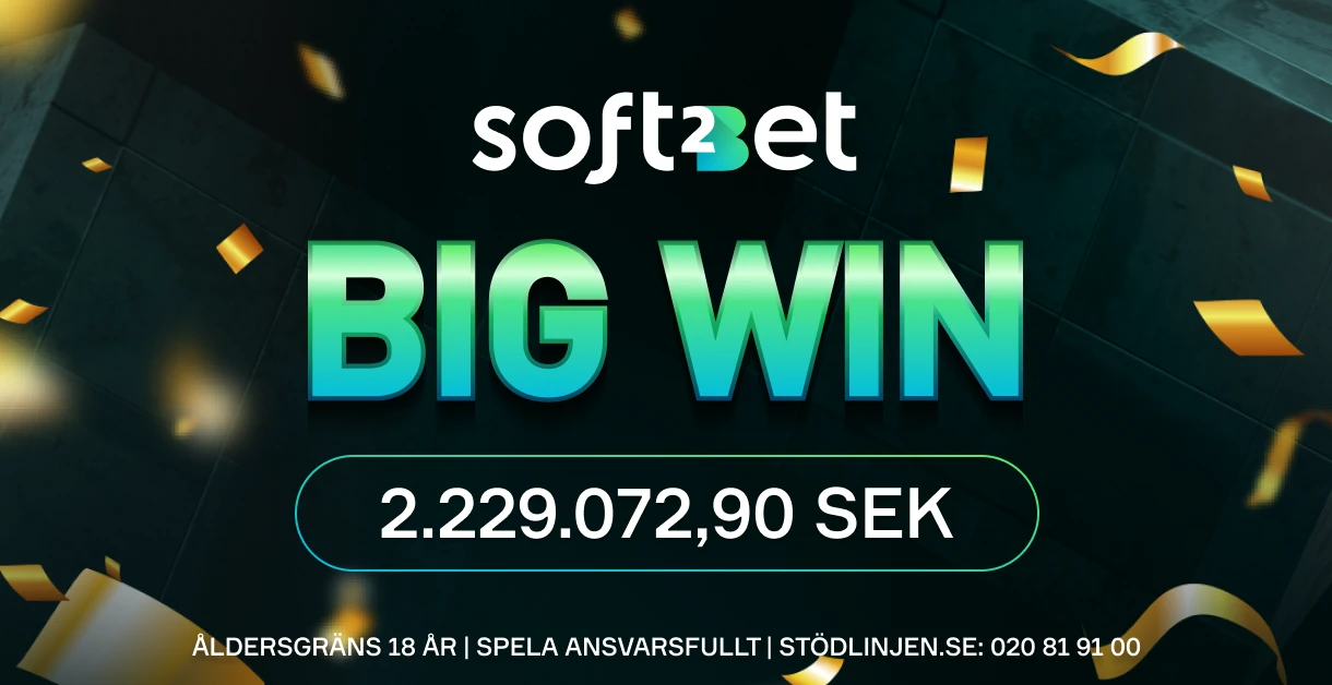 Lucky player wins big on Soft2Bet casino
