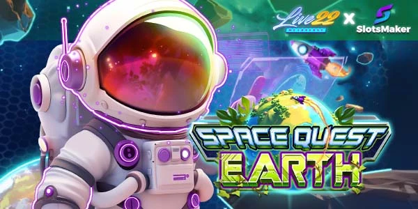 Space Quest: Earth by Live22 x SlotsMaker