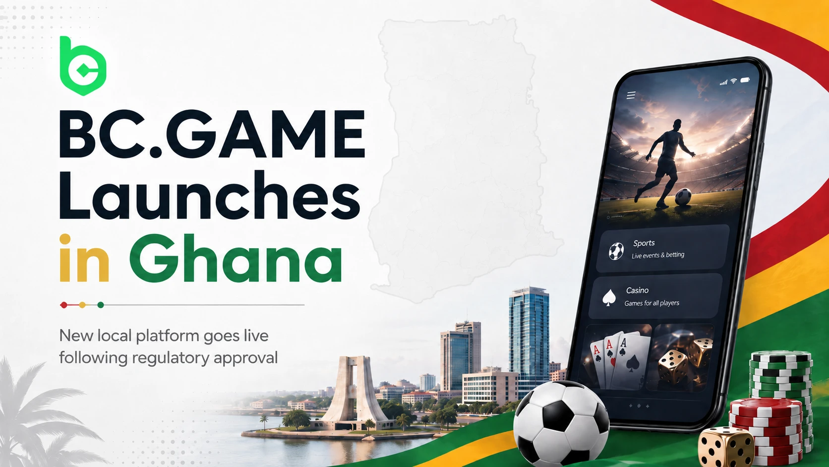 BC.GAME launches sports betting and casino in Ghana after regulatory approval