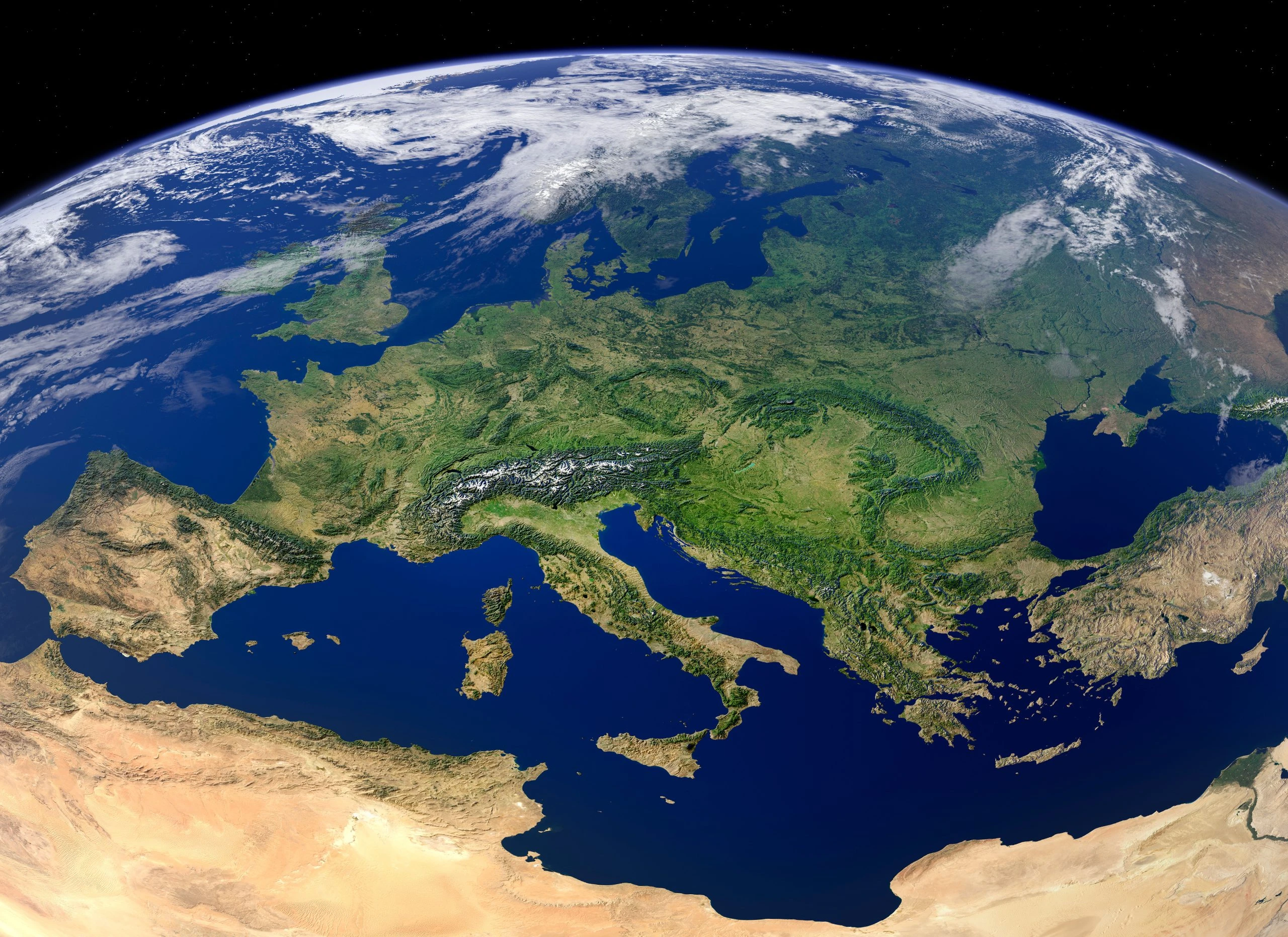 Europe from Space
