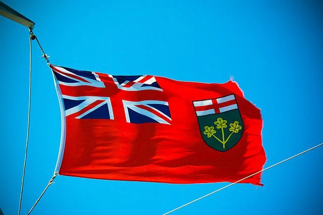 Ontario flag Canada