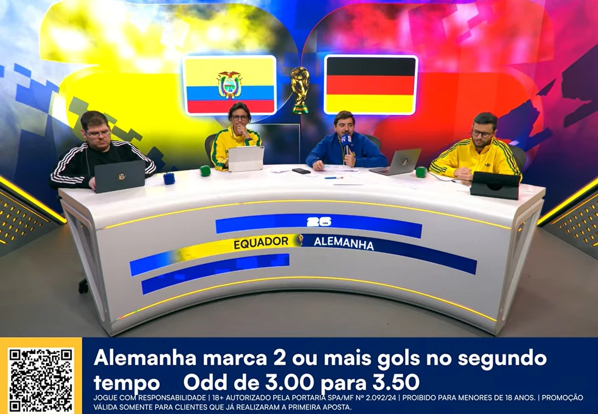 Divulgação de bets na CazéTV