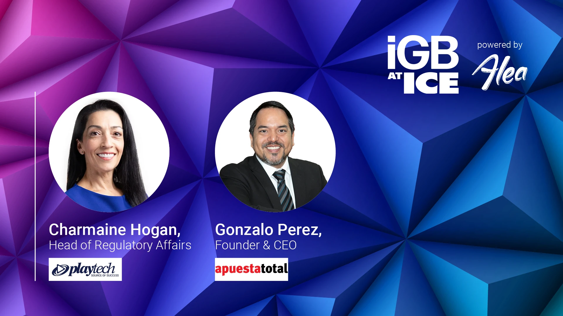 iGB@ICE Charmaine Hogan Playtech Gonzalo Perez Apuesta Total gambling in Peru