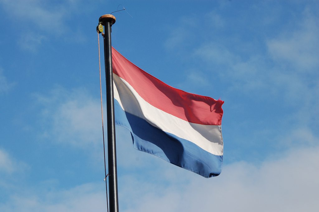 Dutch flag flying