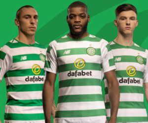 Celtic Home football shirt 2016 - 2017. Sponsored by dafabet