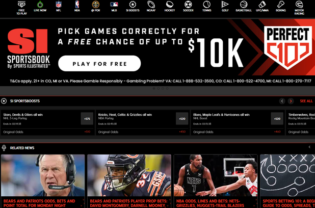 888 SI Sportsbook: SISB Desktop Homepage_v1