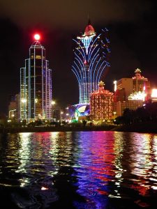 Macau casinos at night