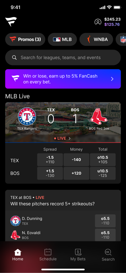 Fanatics launches live commerce app