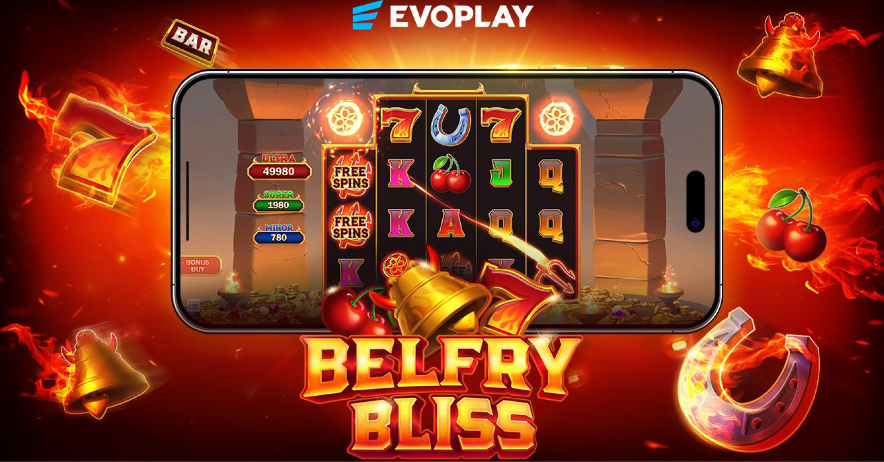 Evoplay presents inferno of blazing riches in Belfry Bliss