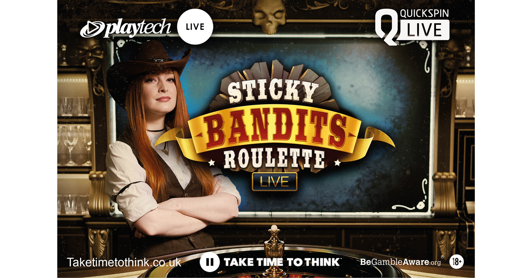Quickspin Live launch second game Sticky Bandits Roulette Live