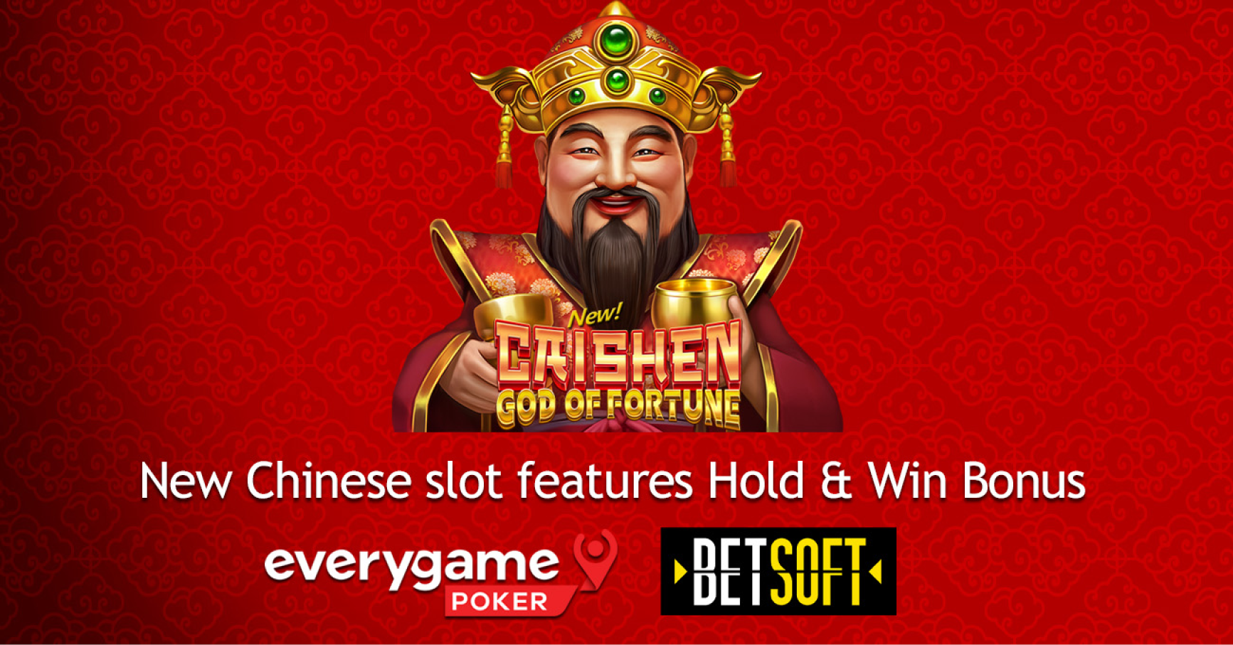 Everygame Poker adds Betsoft’s Caishen God of Fortune slot to casino colletion