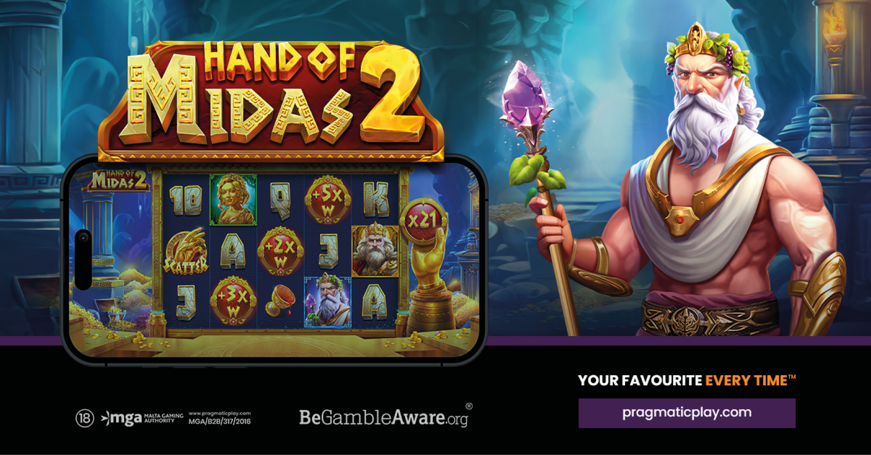 Pragmatic Play adds touch of gold in Hand of Midas 2