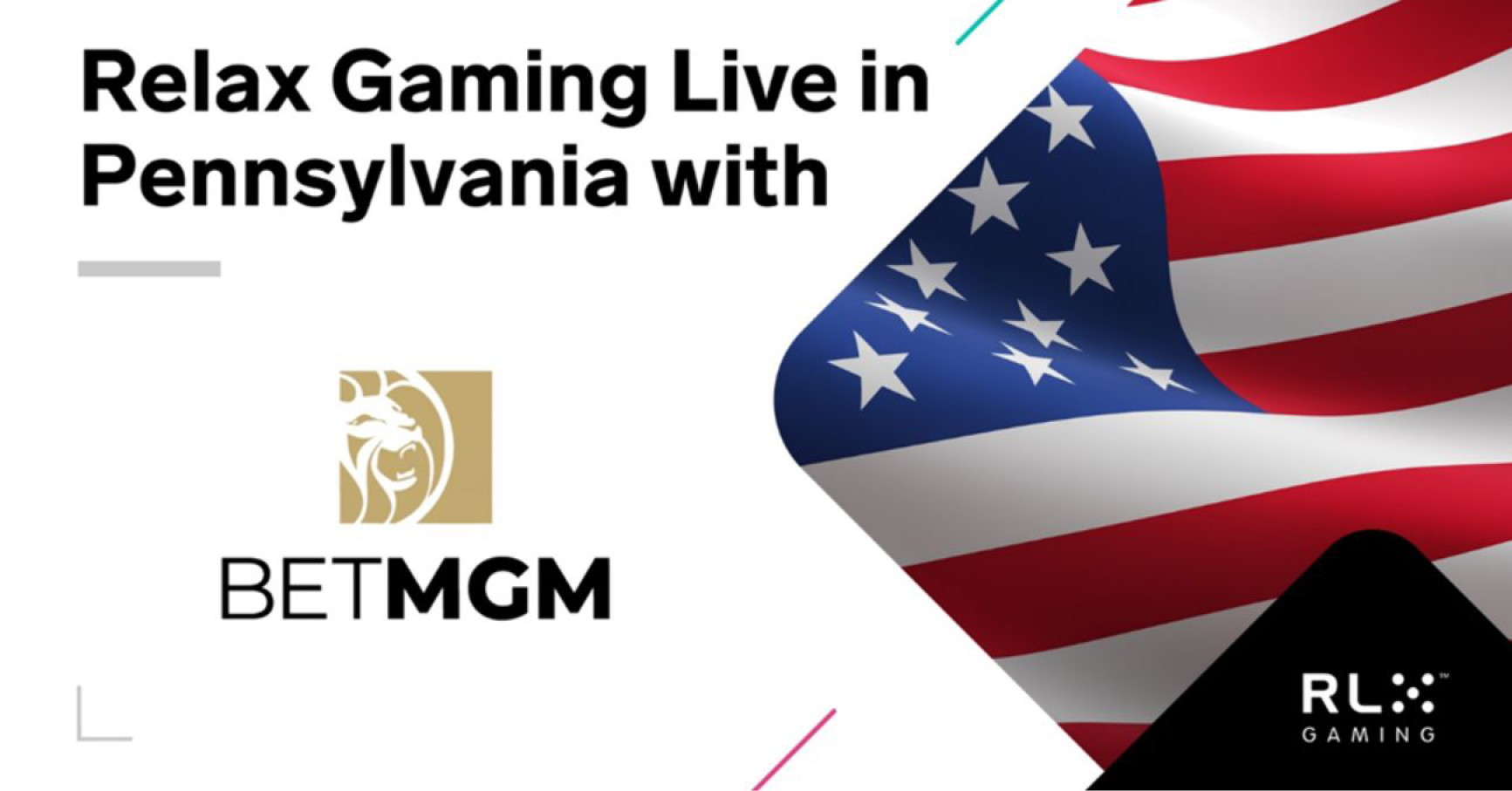 Relax Gaming deepens US footprint via Pennsylvania launch with BetMGM