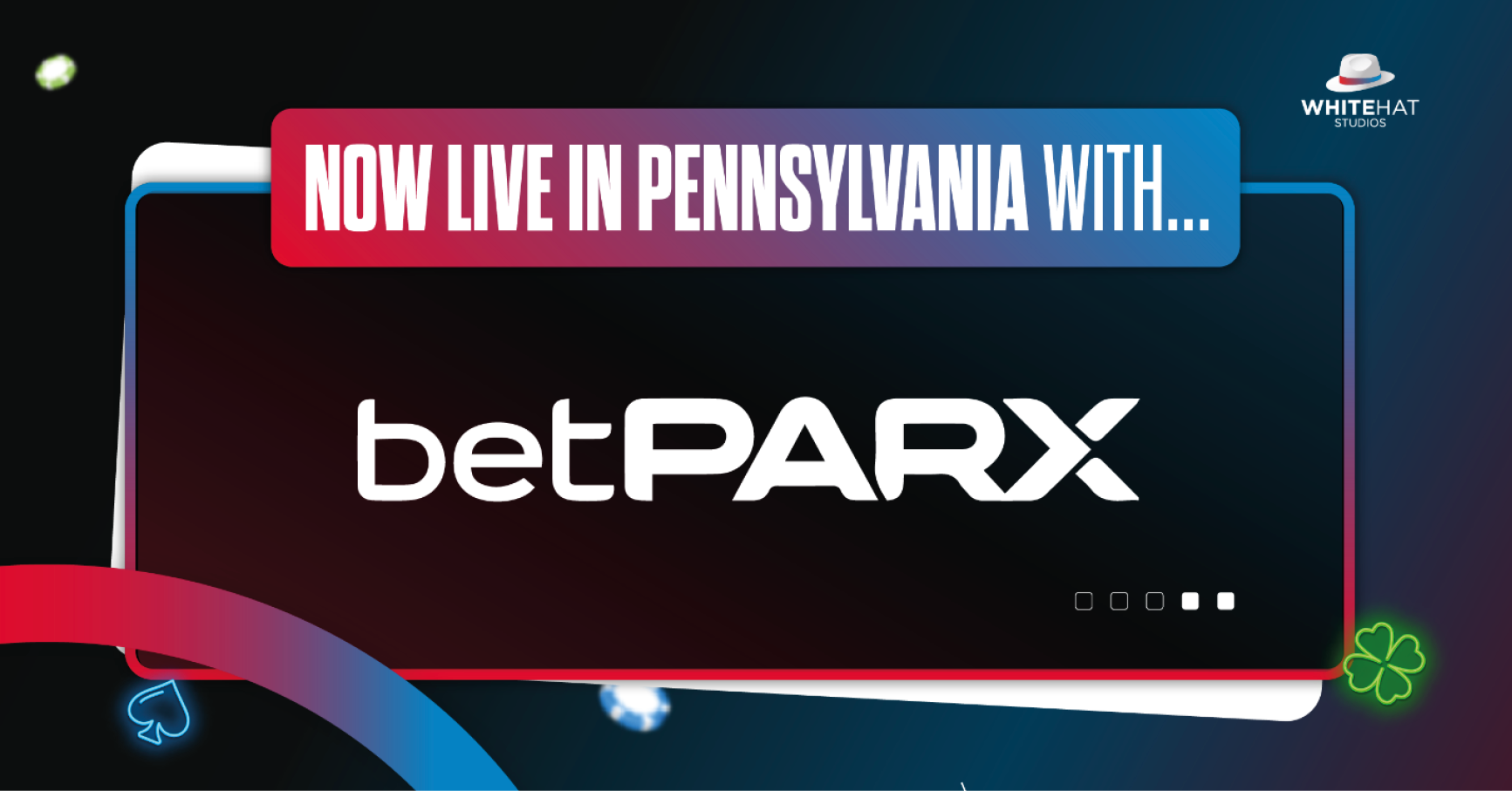 White Hat Studios now live with BetPARX in Pennsylvania