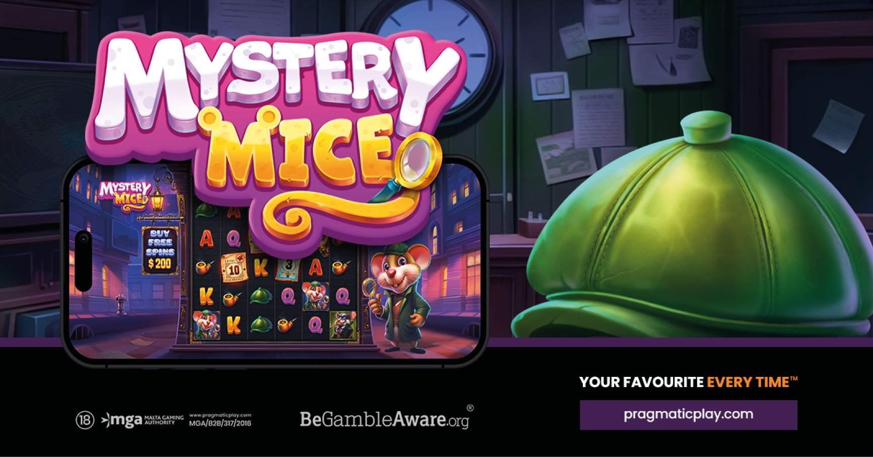 The game’s afoot in Mystery Mice from Pragmatic Play