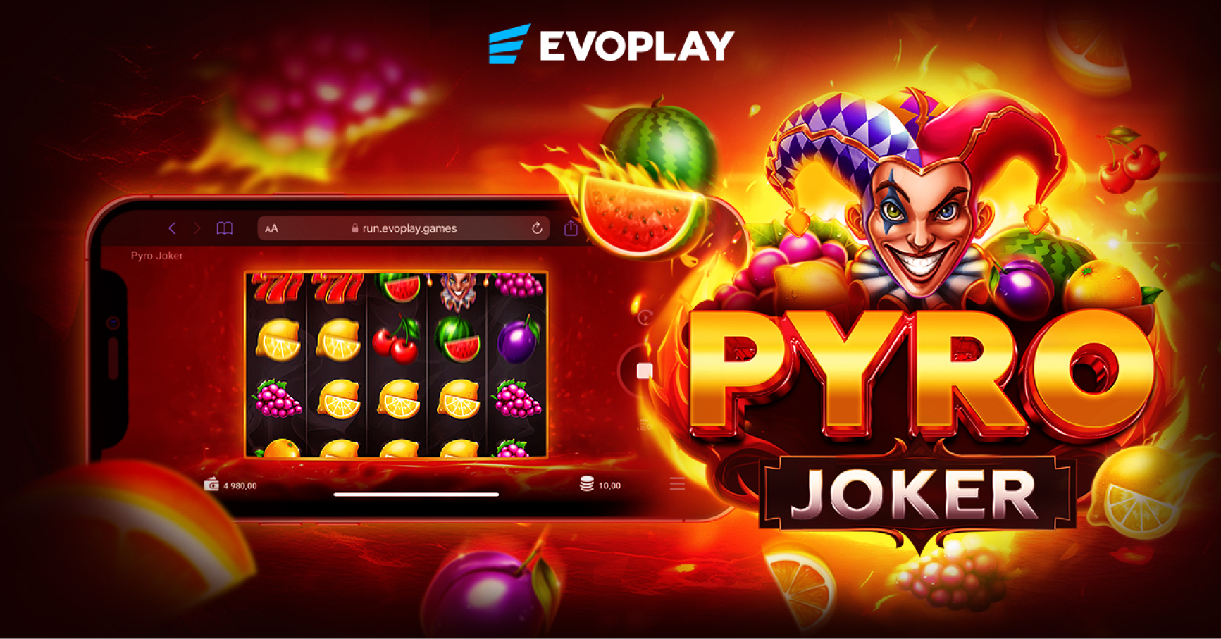 Evoplay sets the reels ablaze with Pyro Joker