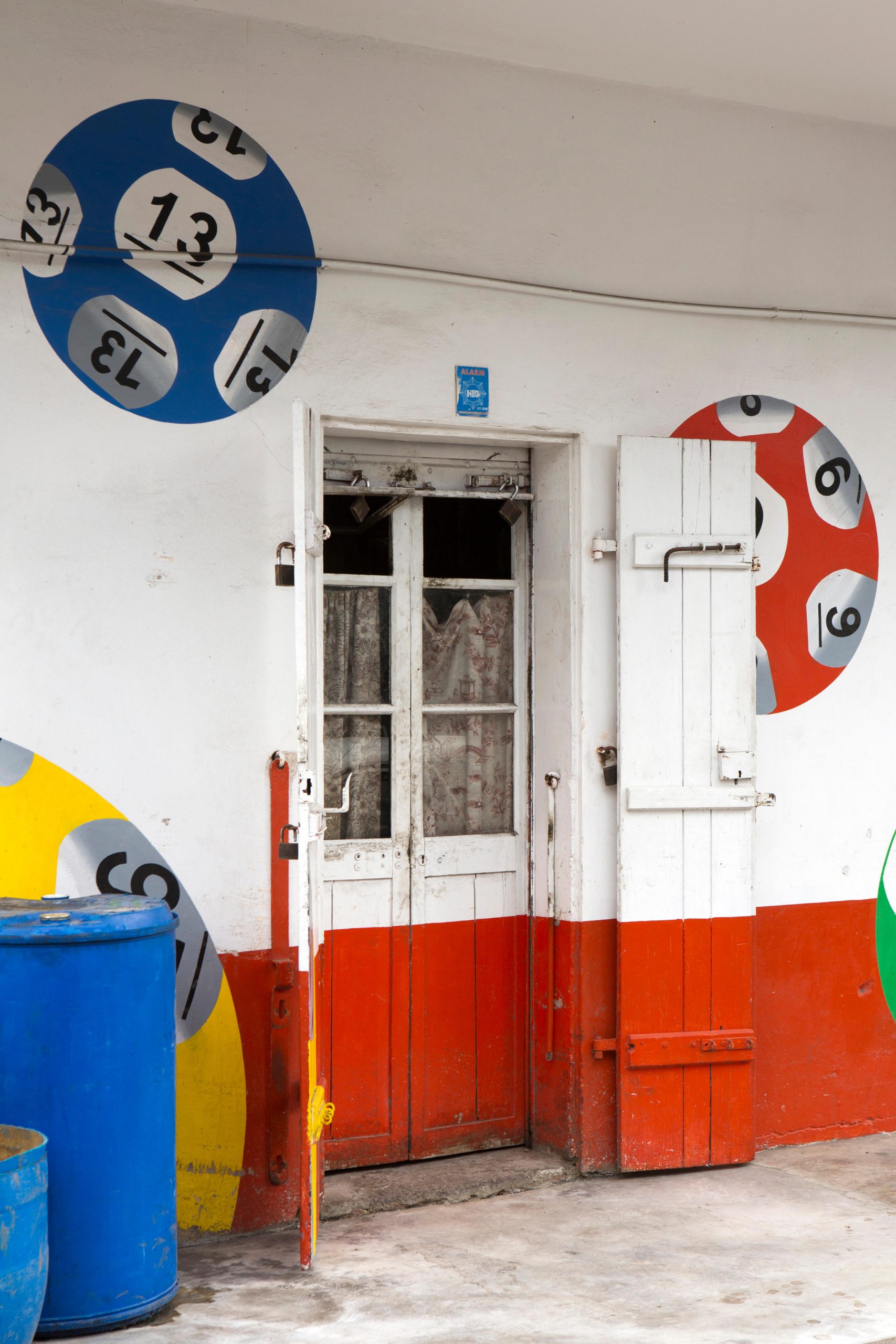 Lottery building in Mahebourg, Mauritius