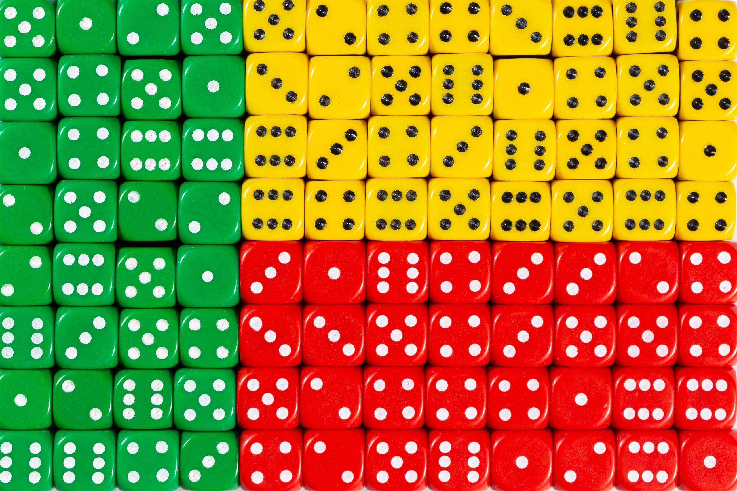National Flag in Benin in dices