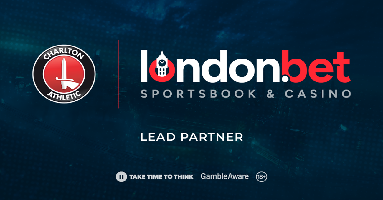 London.Bet named official back of shorts and betting partner of Charlton Athletic