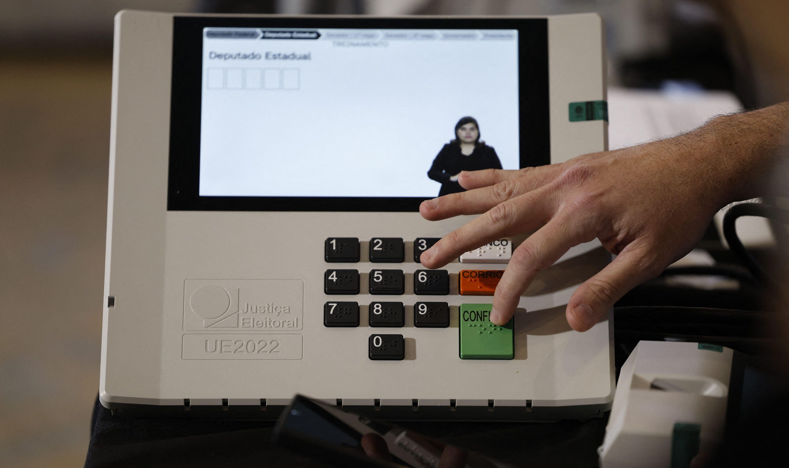 Brazil election voting terminal