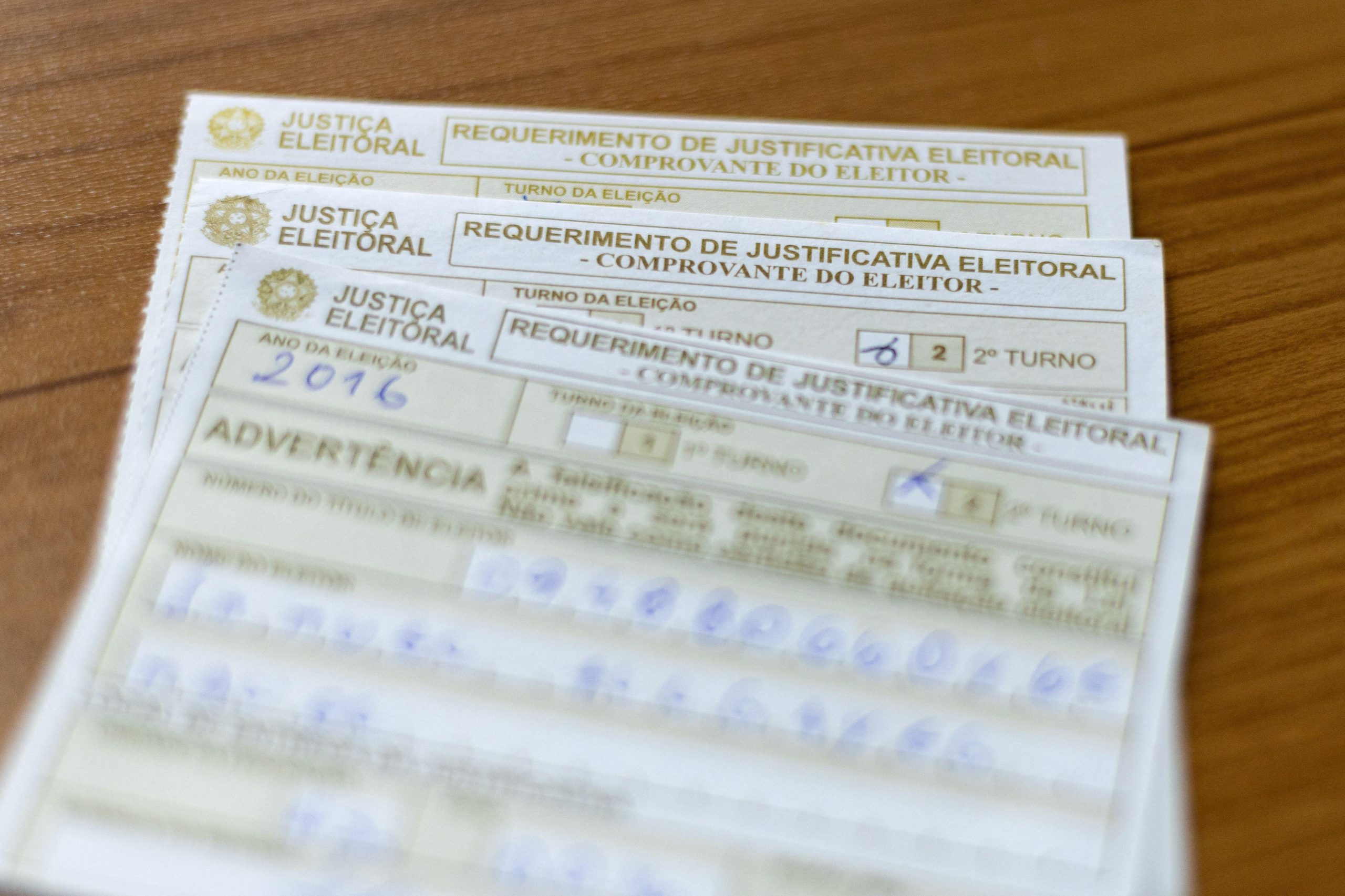 Brazil voting slip
