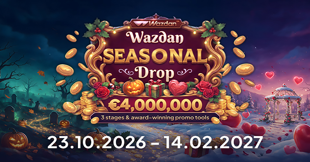 Wazdan unveils €4,000,000 Seasonal Drop network promotion with three-stage campaign